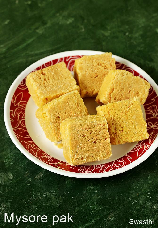 Mysore pak recipe | How to make mysore pak | South Indian ...