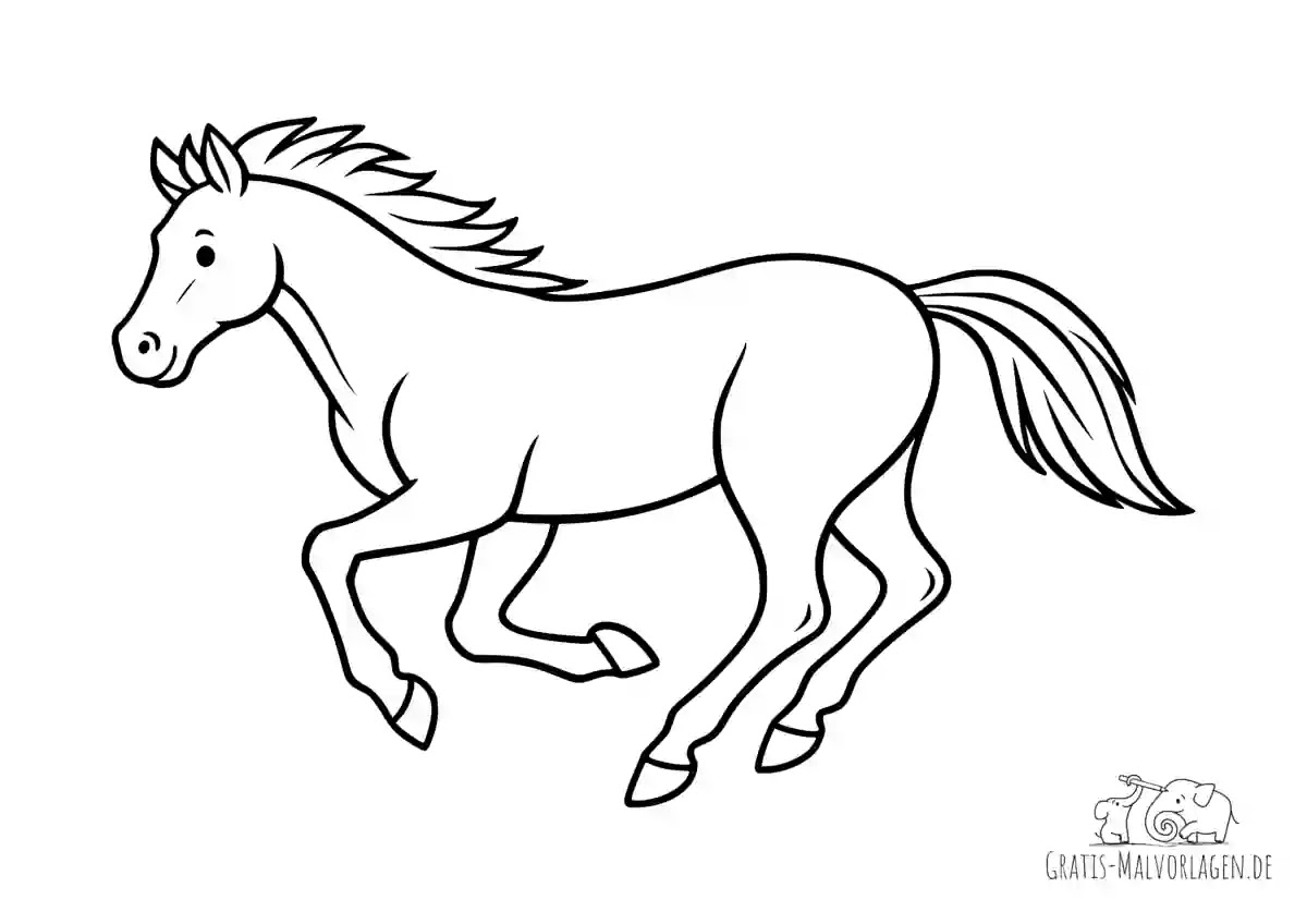Hairstyles: AUSMALBILDER PFERD