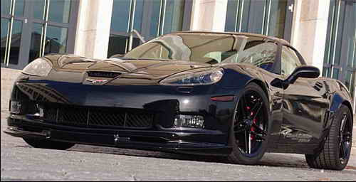 corvette z06 black edition. Black Corvette Z06 Wallpaper