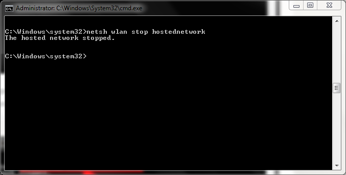 CMD Stop Hotspot