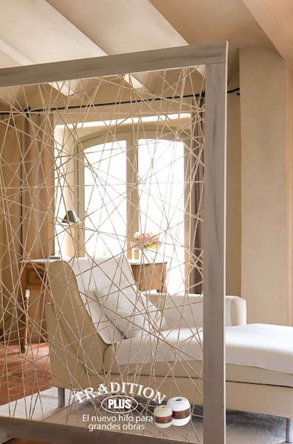 15 Simple Rope Wall For Room Dividers | HomeMydesign