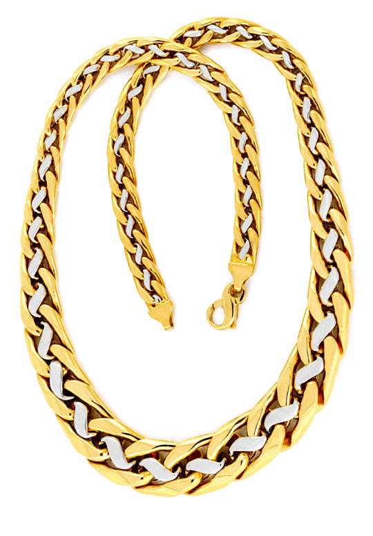 Original-Foto 3, GOLDKOLLIER, IM VERLAUF, GELBGOLD WEISSGOLD 18K, LUXUS!