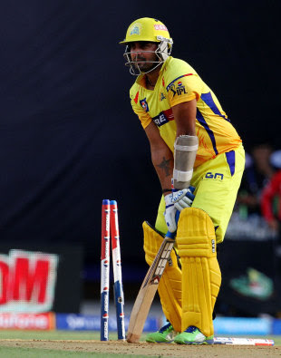 Murali Vijay looks forlorn after being bowled, Mumbai Indians v Chennai Super Kings, IPL, Mumbai, May 5, 2013