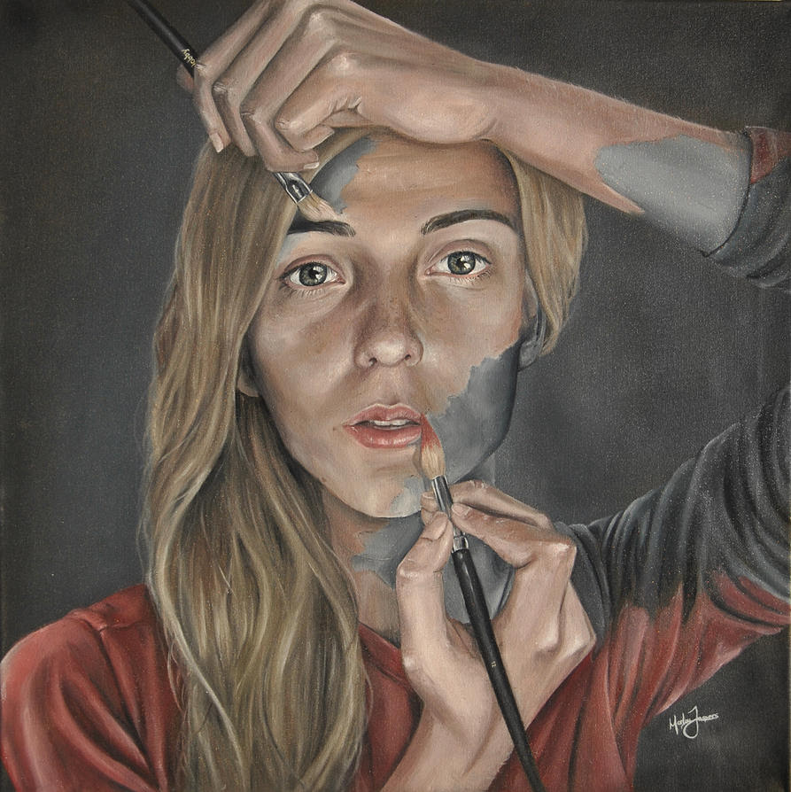 Self Portrait Oil Painting by MarlouJ