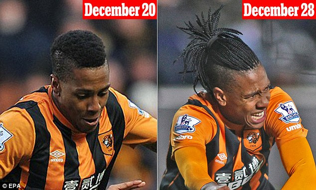 Abel Hernandez grows dreadlocks in eight days Hull City 