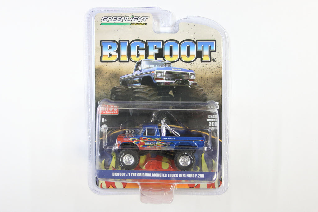 Bigfoot 1 The Original Monster Truck 1974 Ford F 250 Blue Red Ed Modelmatic