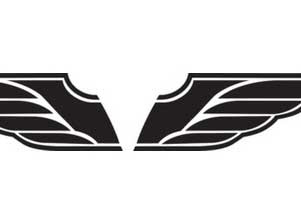 イラスト イメージ作成 足跡 素材屋 ひとりメーカー ひとりブランド ウイングマーク 翼エンブレム Tシャツ T Shirt Wing Mark