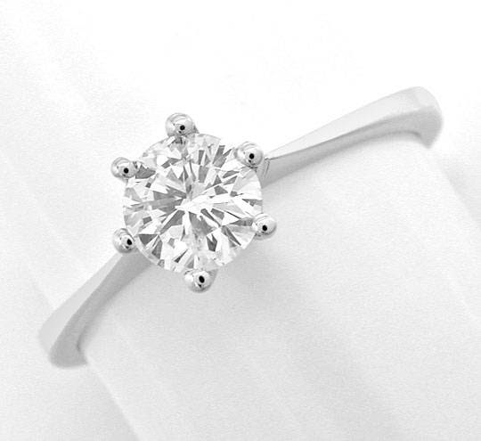 Originalfoto DIAMANT-KRAPPEN-RING 0,55ct DIAMANT, 18K-WG LUXUS! NEU!