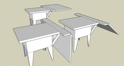 Folding Outfeed Table