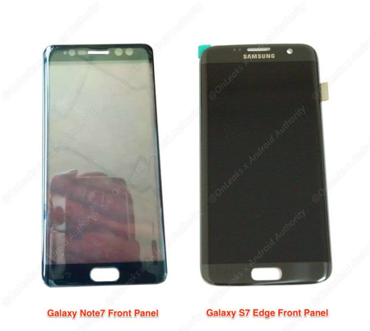 Note7 vs S7 Edge