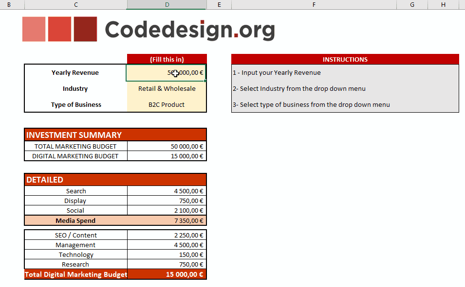 Budget Calculator | Codedesign