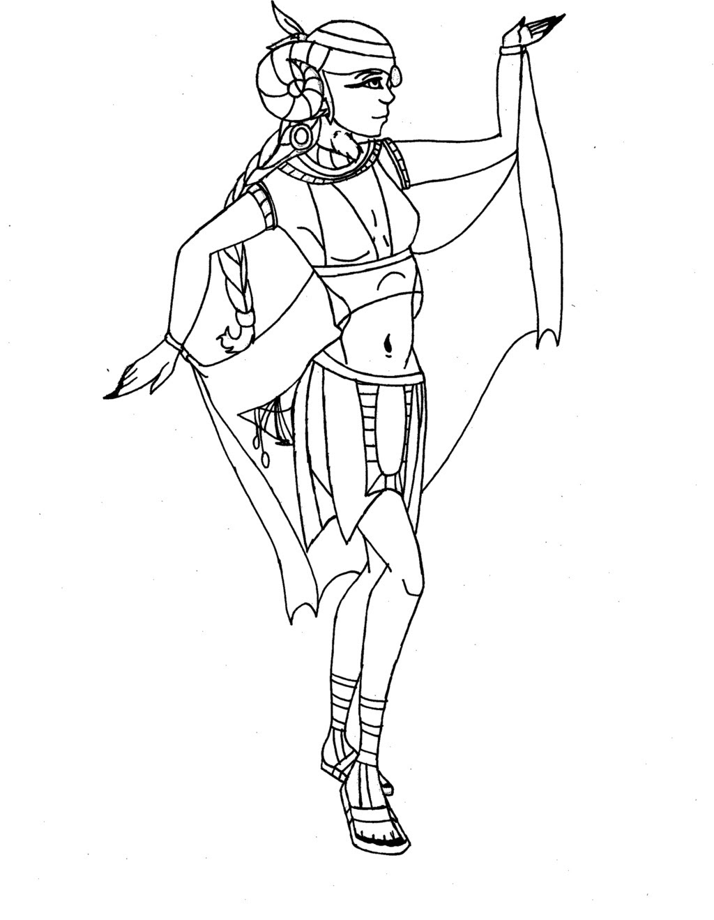 Image Coloriage cleopatre gratuit