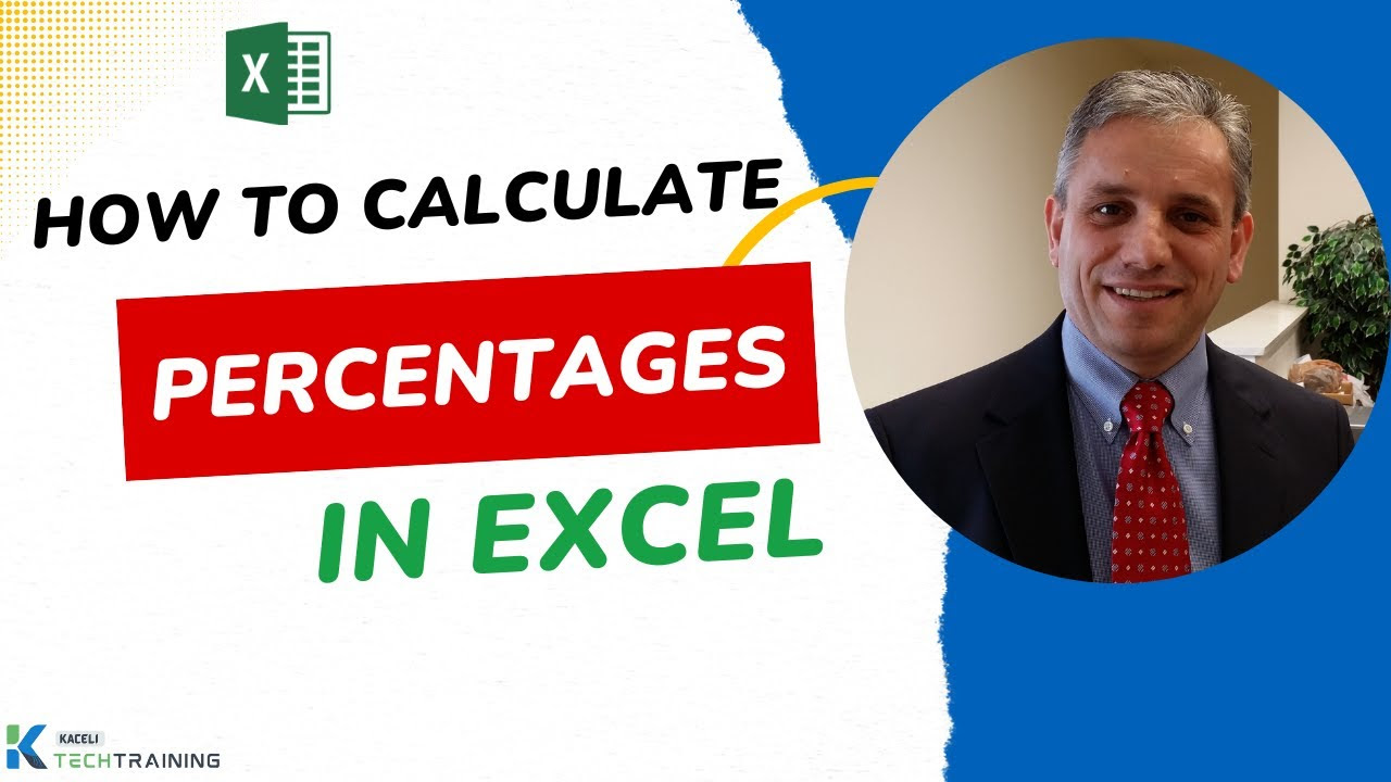 Calculating percentages in Excel 2010 - YouTube