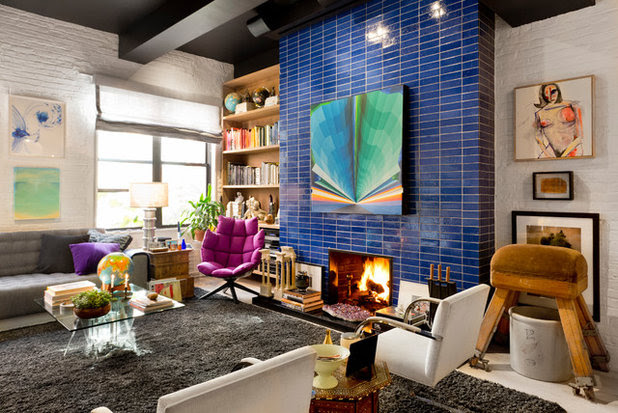 Eclectic Living Room by Rikki Snyder