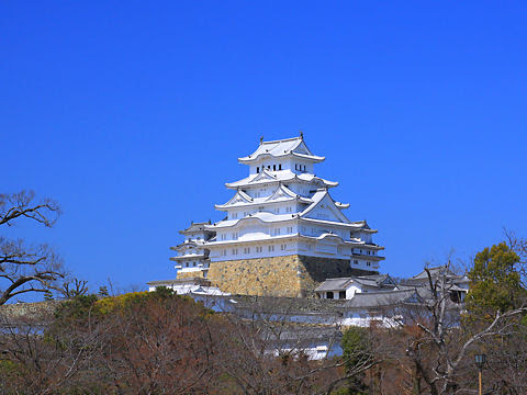 姫路城の写真 姫路城公園 城見台公園から撮影 姫路城大修理完成 大天守閣グランドオープン前日の姫路城 兵庫と神戸の写真ブログ