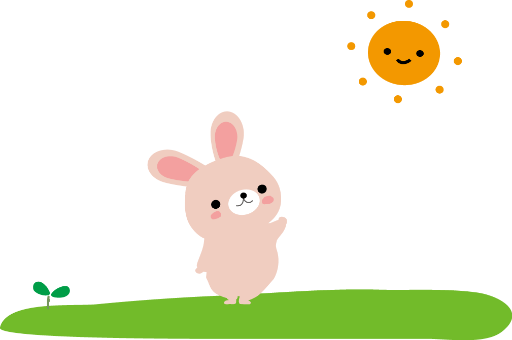 かわいいイラスト 無料イラスト フリー素材 うさぎ２
