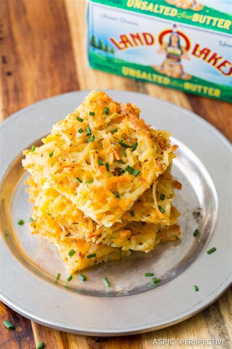 zesty baked hash brown recipe  spicy perspective