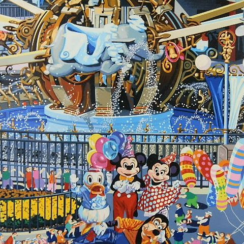 正規逆輸入品 ヒロヤマガタ シルクスクリーン ダンボ 絵画 タペストリ Www Wgscape Co Za