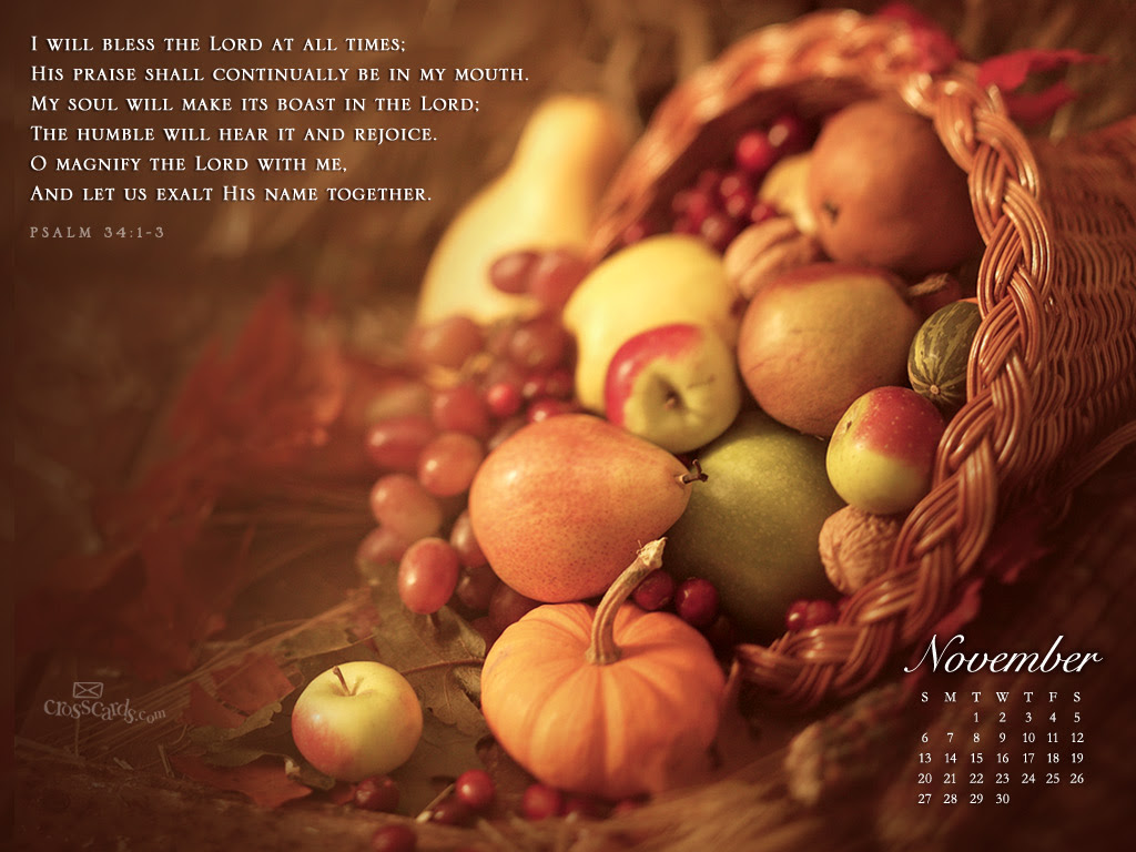November 2011 - Bless the Lord