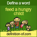 Define a word feed a hungry child! 