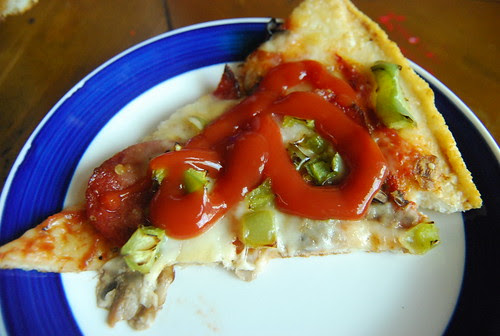 Leftover pizza