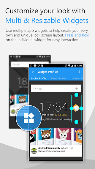  Things you can see from the Lock Screen C Locker Pro (Widget Locker) v7.6.0.7 APK