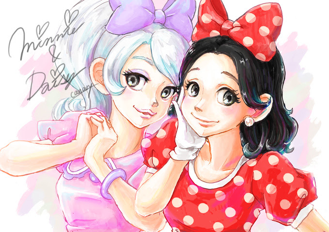 Tinami イラスト ミニー デイジー