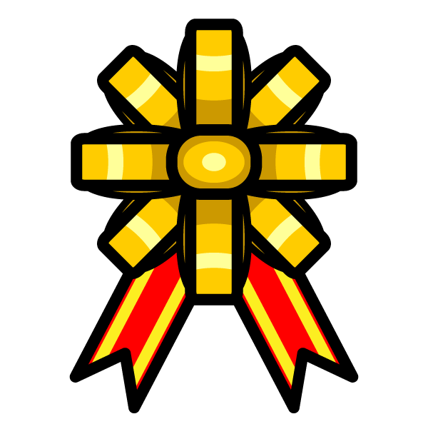 かわいい賞リボンの無料イラスト 商用フリー オイデ43