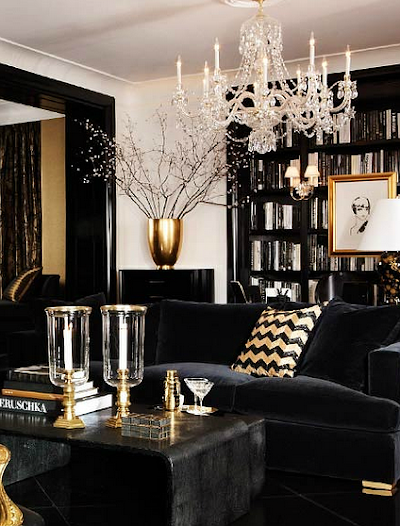 Black And Gold Interior