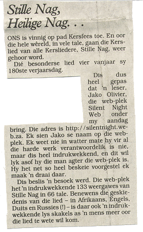 Silent Night Web Achievements Rapport Article