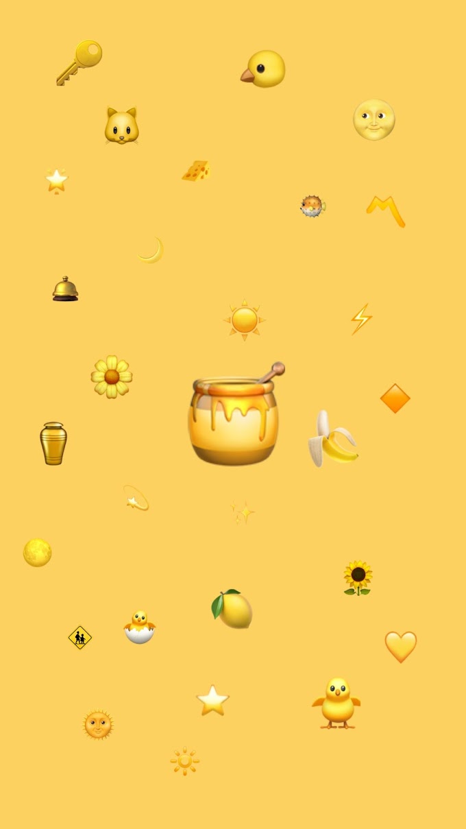 Emoji Iphone Yellow Aesthetic Wallpaper