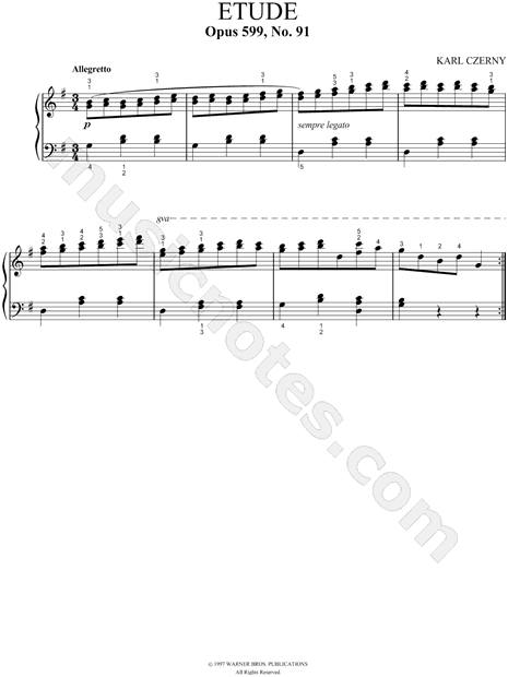 Carl Czerny "Practical Exercises for Beginners, Op. 599 ...