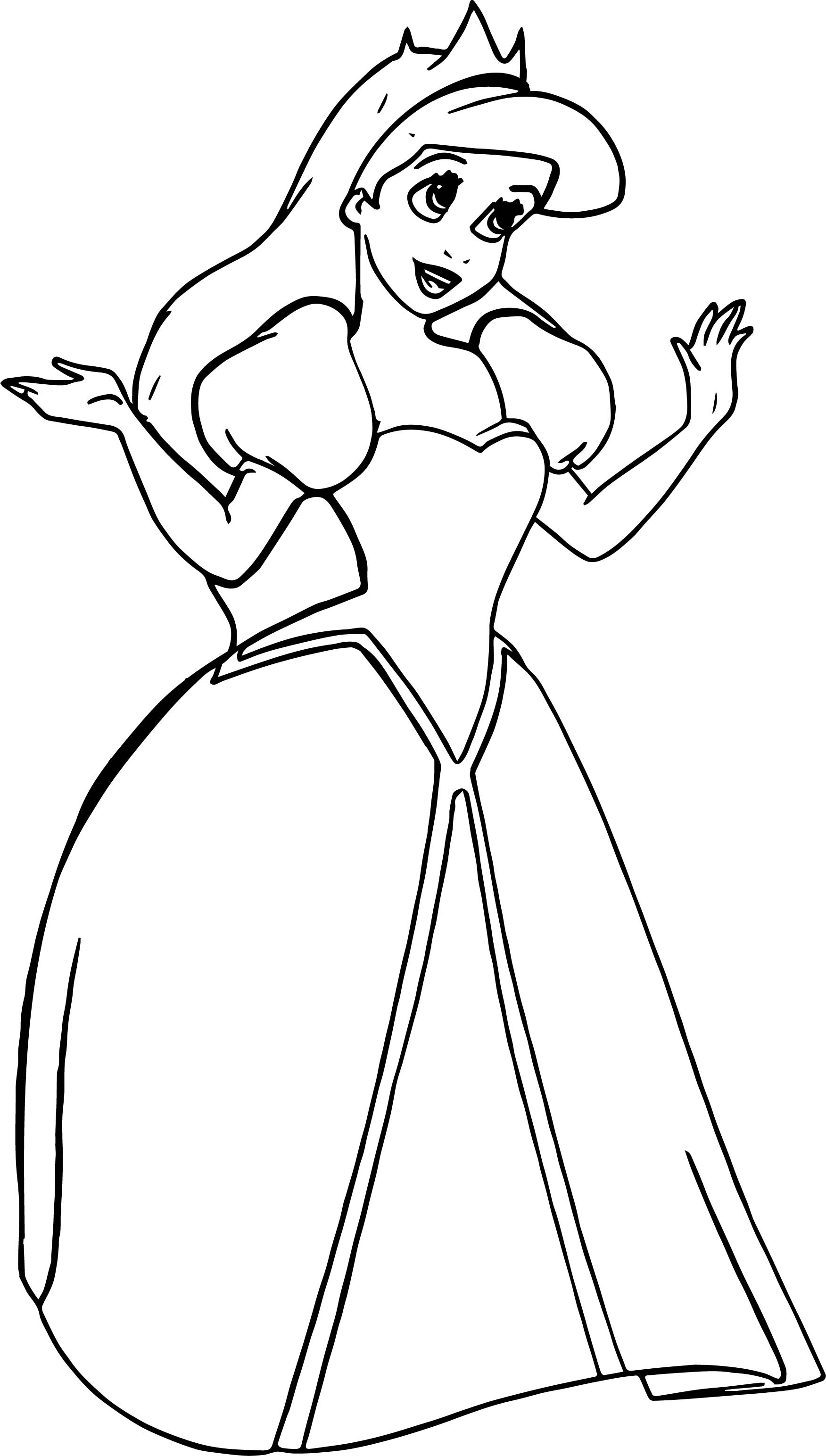 Ariel Coloring Pages  Free download on ClipArtMag