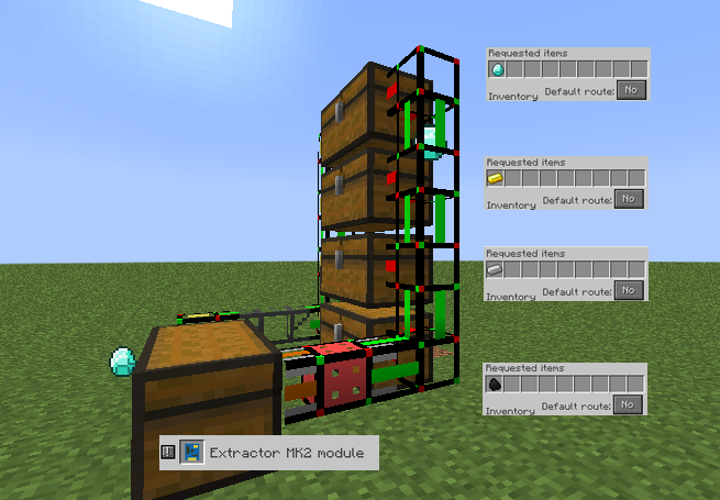 自動仕分け引き出し倉庫 Logisticspipes解説 Mod攻略 みね缶 Minecraft マインクラフト Mod解説 攻略サイト