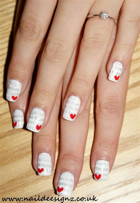 naildeesignz love letter nail art