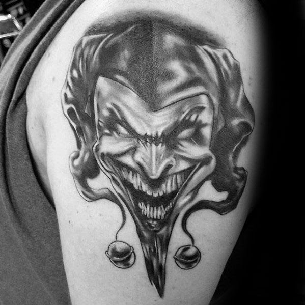50 Jester Tattoo Designs For Men - Entertainer Ink Ideas