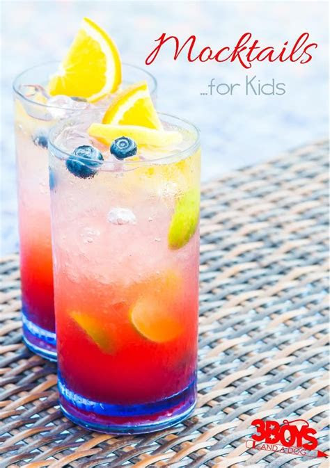 mocktails  kids  alcoholic cocktails easy