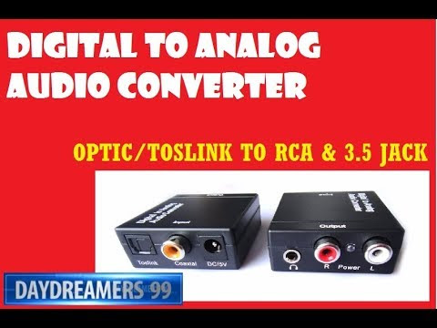 Video Fiber Optic To Rca Audio Converter