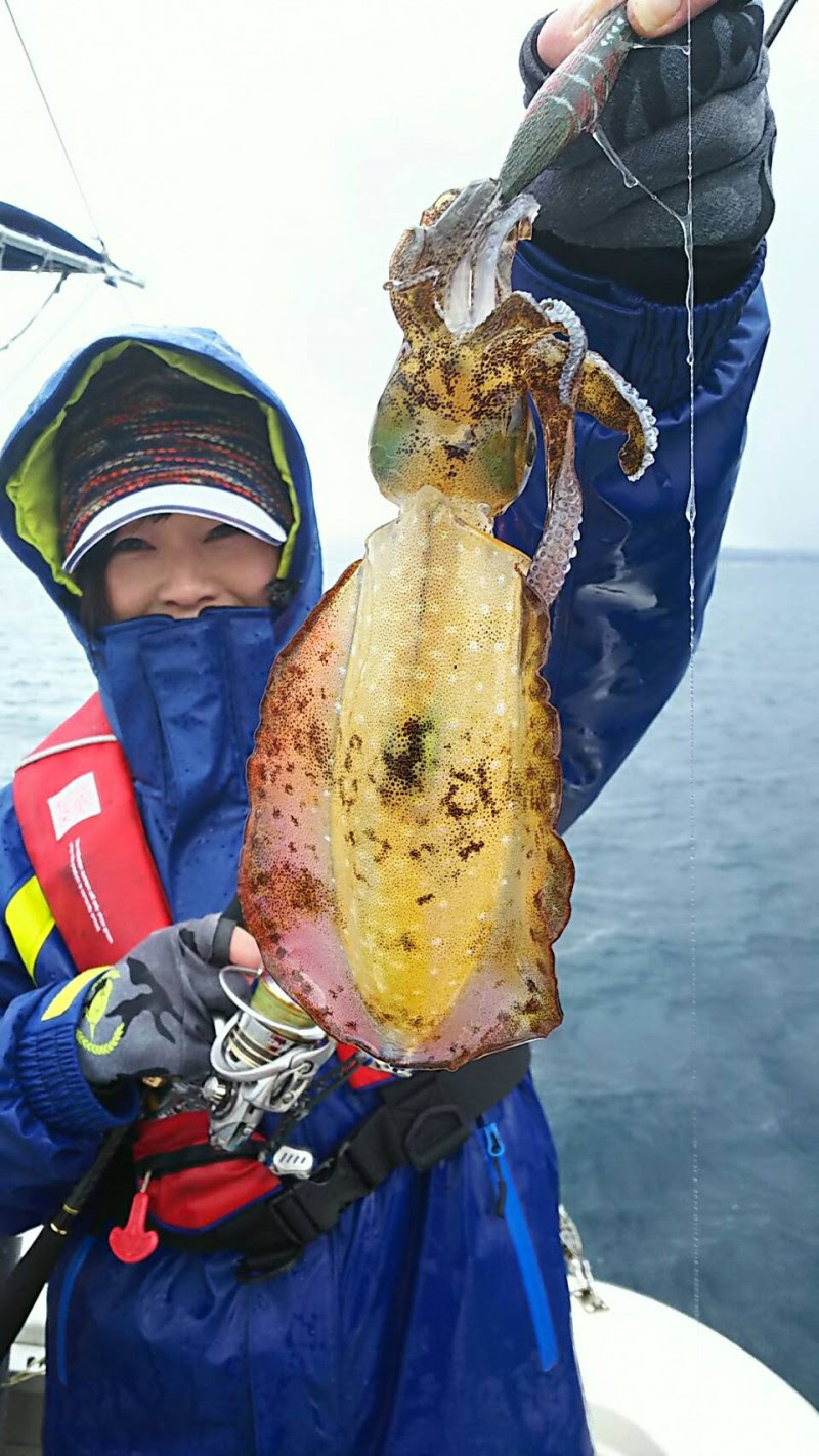 ヤリイカティップラン デイイカメタルでイカ三昧 ハヤブサlady 隼華 Hayaka