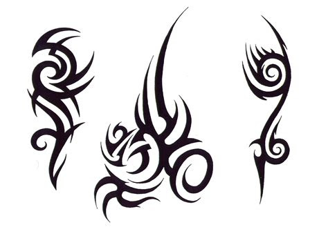 gambar tato tribal clipart