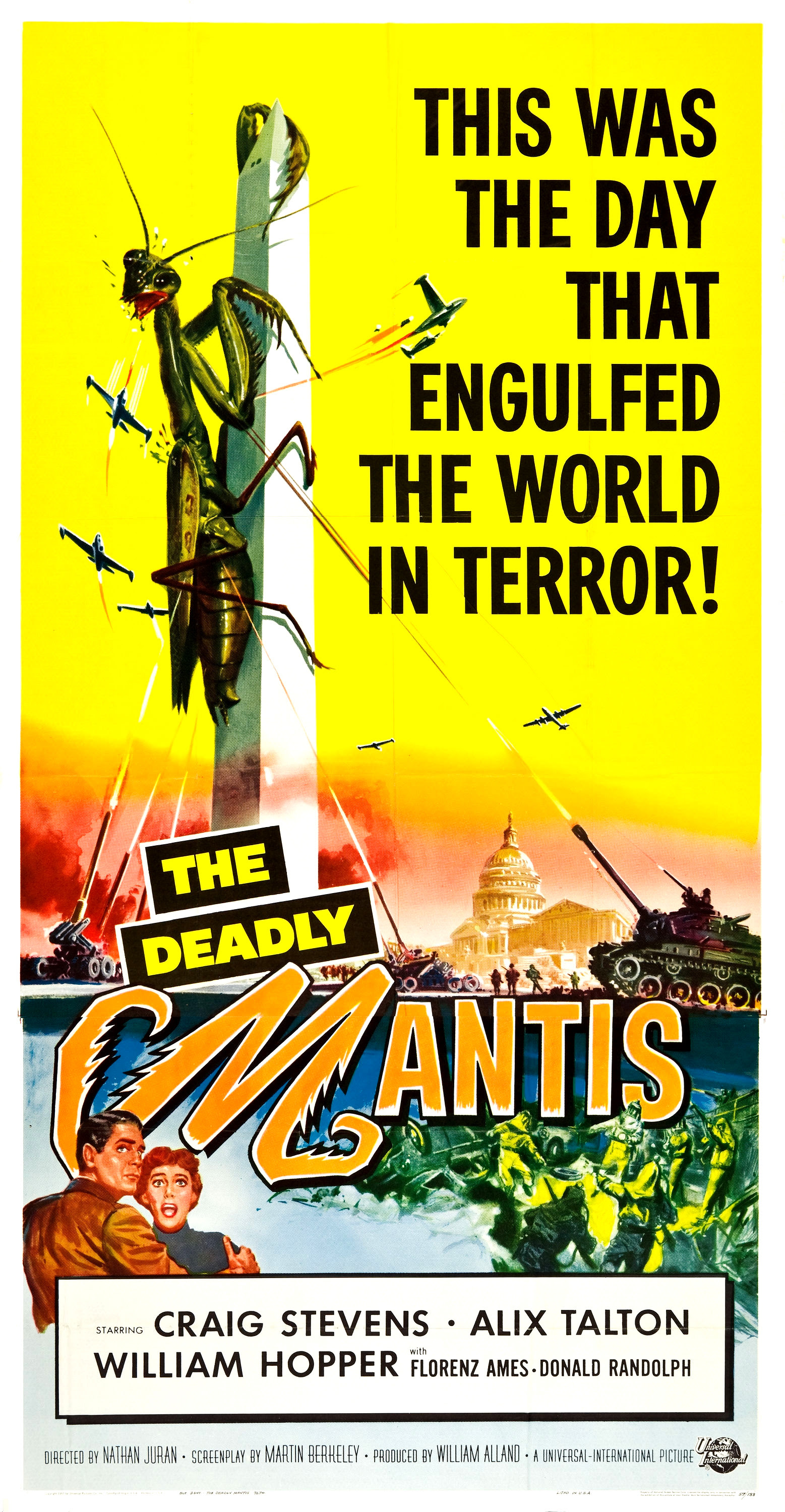 Reynold Brown - The Deadly Mantis (Universal International, 1957)