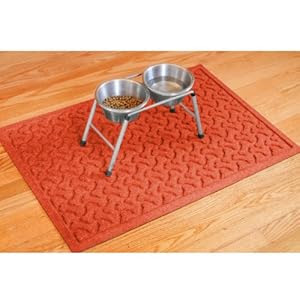 Waterhog Dog Bones Waterproof Dog Mat for Food