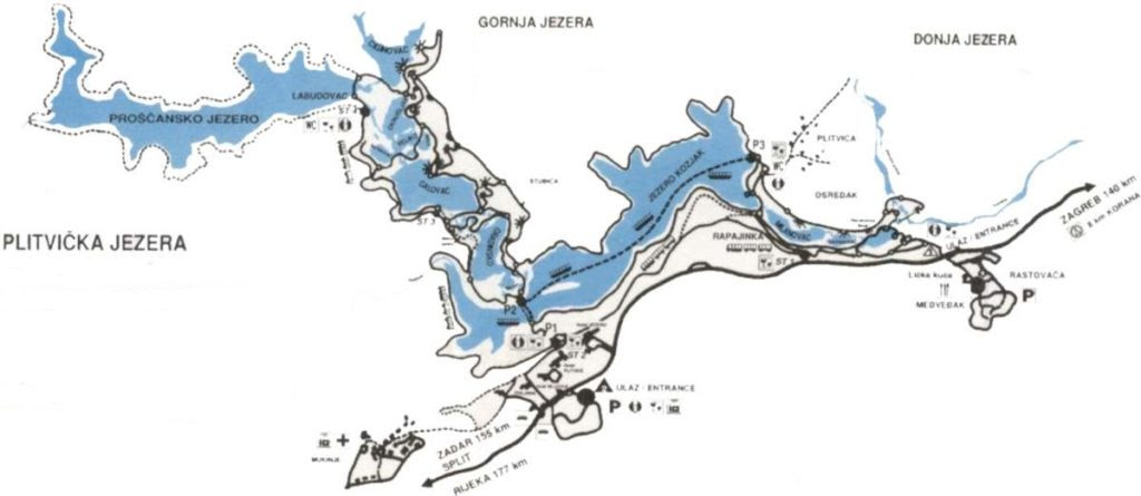 mapa plitvických jezer Mapa Plitvických Jezer | adviseurmakelaar mapa plitvických jezer