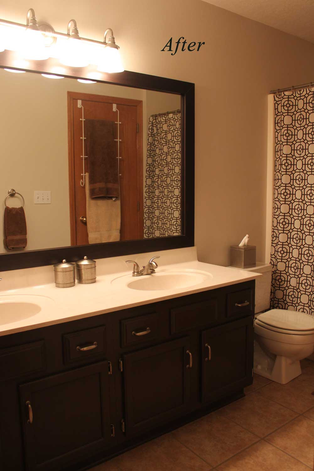 Painting Bathroom Cabinets - Sometimes Homemade