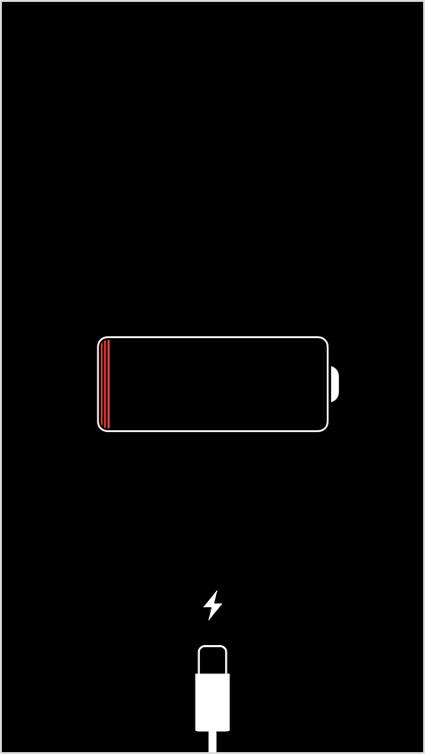 When my iPhone is at 4% I switched it off. Then, if I connect iPhone ...
