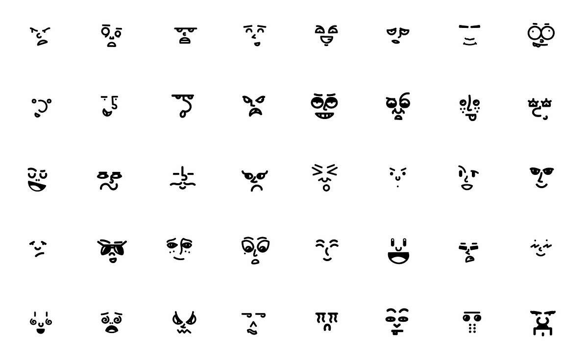 無料 商用利用可能で300万通り以上の表情を作り出せる顔アイコン素材 Emoticons ライブドアニュース