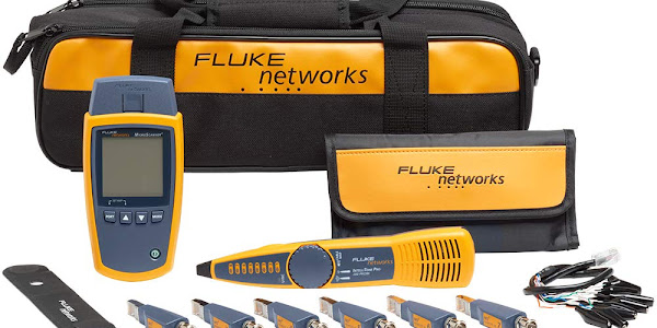 Fluke Networks MS2-KIT MicroScanner2 Copper Cable Verifier Kit, Troubleshoots RJ11, RJ45, Coax, Tests 10/100/1000Base-T, and Voip, Includes IntelliTone Pro 200 & Remote ID Kit