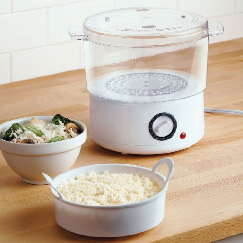 BrylaneHome Steamer Rice Cooker (WHITE,0)