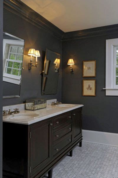 Old dresser 5/8 thick mdf (medium density fiberboard) 5/8 this painted. dark gray bathroom walls, with the dark wood vanity and