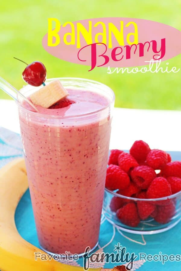 redundantly titled banana berry smoothie